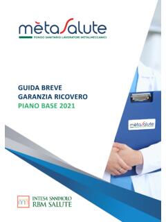 GUIDA BREVE GARANZIA RICOVERO PIANO BASE 2021