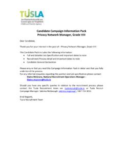 Candidate Campaign Information Pack Privacy Network …