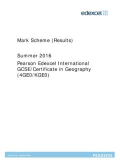 Mark Scheme (Results) Summer 2016 Pearson Edexcel ...