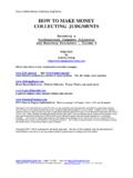 HOW TO MAKE MONEY COLLECTING JUDGMENTS - CD and …