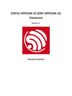 ESP32-WROOM-32 (ESP-WROOM-32) Datasheet