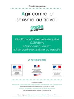 sexisme au travail - travail-emploi.gouv.fr
