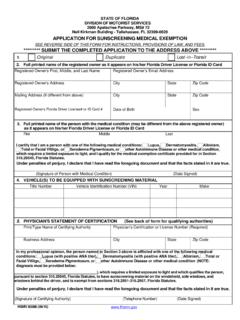 APPLICATION FOR SUNSCREENING MEDICAL EXEMPTION ...