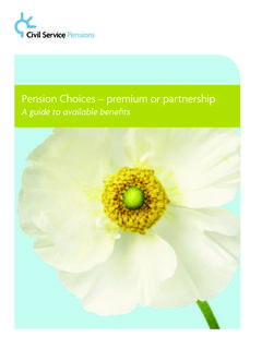 Pension Choices – premium or partnership
