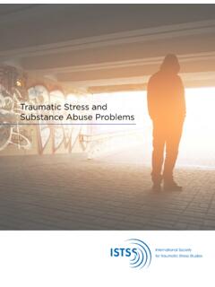 Traumatic Stress and Substance Abuse Problems - ISTSS