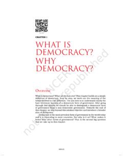 CHAPTER 1 What is Democracy? Why Democracy? - NCERT