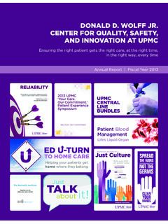 DONALD D. WOLFF JR. CENTER FOR QUALITY, SAFETY, AND ...
