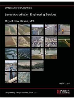 Levee Accreditation Engineering Services City of …
