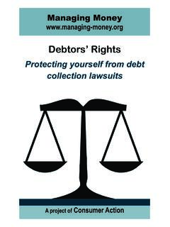 Debtors’ Rights - Consumer Action
