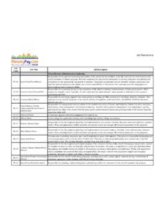 Job Descriptions - MinistryPay