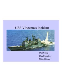 USS Vincennes Incident - MIT OpenCourseWare