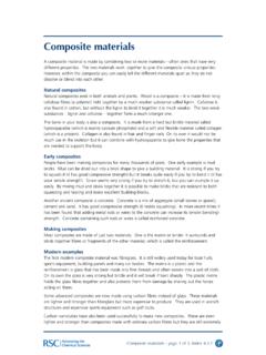 Composite materials - The Royal Society of Chemistry