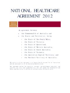 NATIONAL HEALTHCARE AGREEMENT 2012