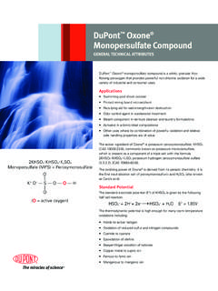 DuPont Oxone Monopersulfate Compound - …