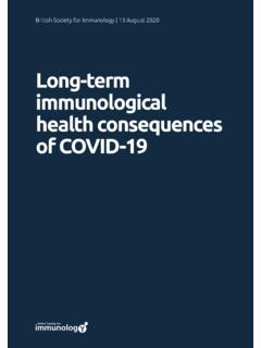 Long-term immunological health consequences of COVID-19