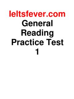 Ieltsfever.com General Reading Practice Test 1