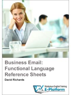 Business Email: Functional Language Reference …