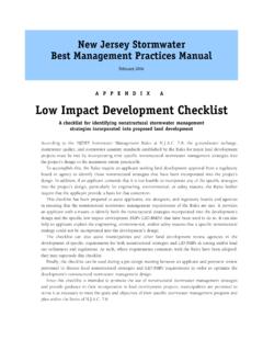 APPENDIX A Low Impact Development Checklist