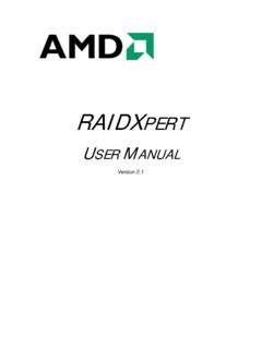 AMD RAIDXpert User v2.0