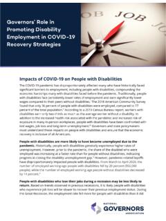 Impacts of COVID-19 on People with Disabilities