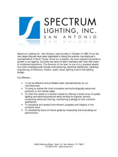 Web Bio May 2017 - Spectrum Lighting
