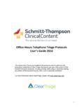 Office-Hours Telephone Triage Protocols User’s Guide 2021