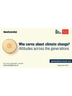 Who cares about climate change? Attitudes across the ...
