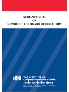 Guidance Note on Board's Report - ICSI - Home