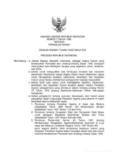 UNDANG-UNDANG REPUBLIK INDONESIA PERADILAN …