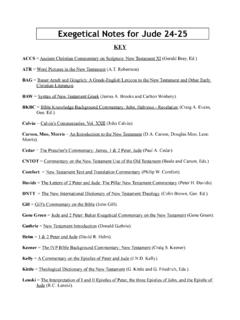 Exegetical Notes for Jude 24-25 - Tony A. Bartolucci
