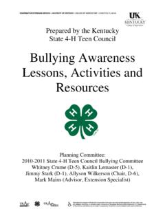 Bullying Awareness Lessons, Activities and Resources