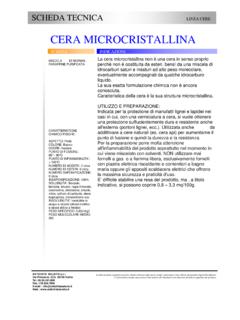 cera microcristallina - Antichit Belsito.it