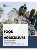 FOOD AND AGRICULTURE