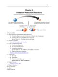 Chapter 6 Oxidation-Reduction Reactions - Mark …