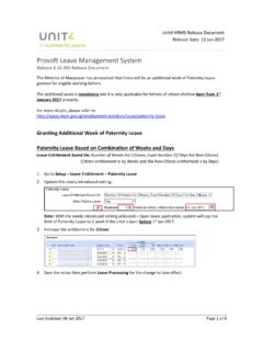 Prosoft Leave Management System - Unit4 APAC