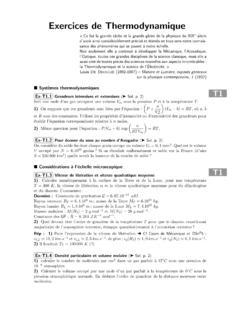 Exercices de Thermodynamique - ac-bordeaux.fr