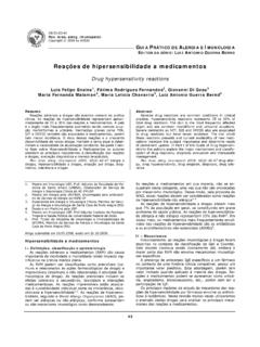 Drug hypersensitivity reactions - asbai.org.br