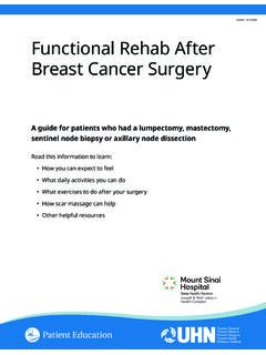 Functional Rehab After Breast Cancer Surgery