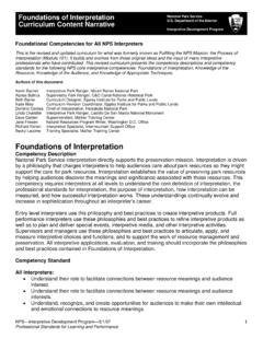 Foundations of Interpretation - NPS