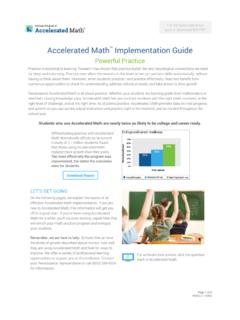 Accelerated Math Implementation Guide