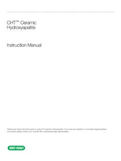 CHT Ceramic Hydroxyapatite Instruction Manual