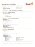 MATERIAL SAFETY DATA SHEET - OmniCel