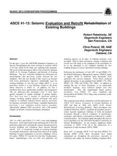ASCE 41-13: Seismic Evaluation and Retrofit Rehabilitation ...