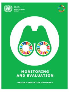 MONITORING AND EVALUATION - United Nations