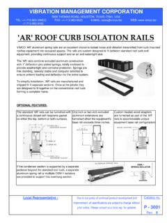 'AR' ROOF CURB ISOLATION RAILS - vimco.biz