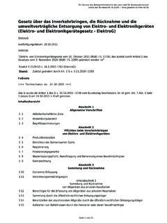 ElektroG (Elektro- und Elektronikger&#228;tegesetz - ElektroG ...