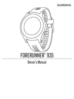 FORERUNNER Owner’s Manual 935 - Garmin
