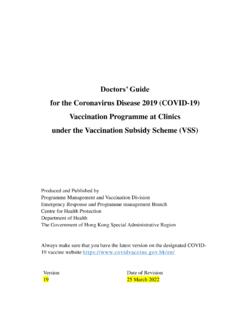 for the Coronavirus Disease 2019 (COVID-19) Vaccination ...