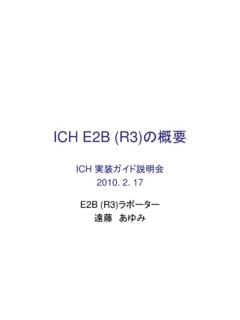 ICH E2B (R3) - jpma.or.jp