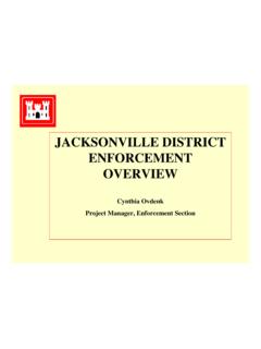 JACKSONVILLE DISTRICT ENFORCEMENT OVERVIEW